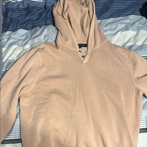 Lucky Brand Beige Hooded Pullover